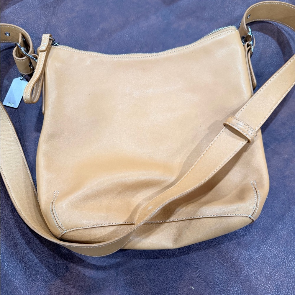 Coach Tan Leather Shoulder Bag